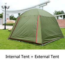 Load image into Gallery viewer, Large Camping Tents Outdoor Recreation 8 10 Person Party Family Tent Tourist Fishing Awning Tent Waterproof Mosquitoes Net
