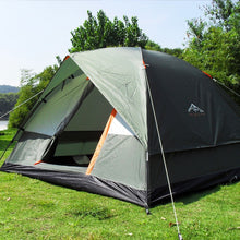 Load image into Gallery viewer, Three Person 200*200*130cm Double Layer Weather Resistant Outdoor Camping Tent for Fishing, Hunting Adventure and Family Party