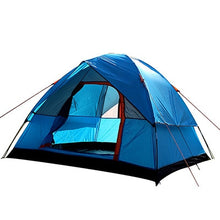 Load image into Gallery viewer, Three Person 200*200*130cm Double Layer Weather Resistant Outdoor Camping Tent for Fishing, Hunting Adventure and Family Party