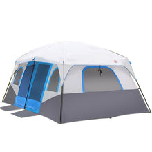 Load image into Gallery viewer, Outdoor Large Camping Tent Family Big 8 10 12 Person Party Tent Waterproof Cabin Camp Partytent Marquee Anti UV Marquee Tents