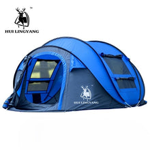 Load image into Gallery viewer, HLY outdoor 3-4persons automatic speed open throwing  pop up windproof waterproof beach camping tent large space