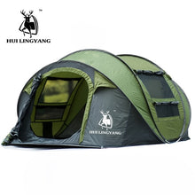 Load image into Gallery viewer, HLY outdoor 3-4persons automatic speed open throwing  pop up windproof waterproof beach camping tent large space
