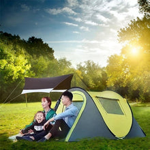 Load image into Gallery viewer, Outdoor 3-4 persons automatic speed open throwing pop up windproof waterproof beach camping tent large space Free dropshipping