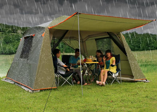 Rainproof double layer outdoor sun-shading 4Corners garden arbor/Multiplayer party camping tent/Awning shelter /sun shelter