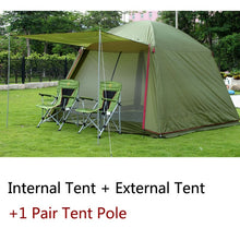 Load image into Gallery viewer, Large Camping Tents Outdoor Recreation 8 10 Person Party Family Tent Tourist Fishing Awning Tent Waterproof Mosquitoes Net