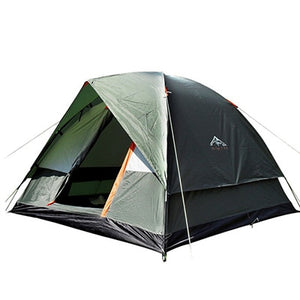Three Person 200*200*130cm Double Layer Weather Resistant Outdoor Camping Tent for Fishing, Hunting Adventure and Family Party