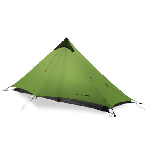 FLAME'S CREED 805g Oudoor Ultralight Camping Rodless LanShan 1 Tent 3 Season 1 Single Person Professional 15D Nylon Silicon